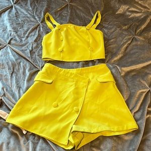 Lime green two piece set